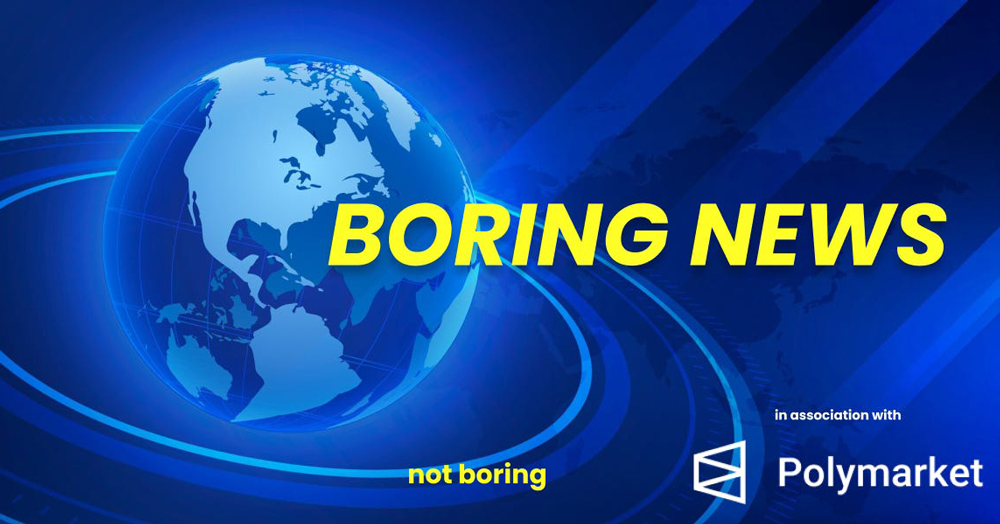 Screenshot of Boring News website