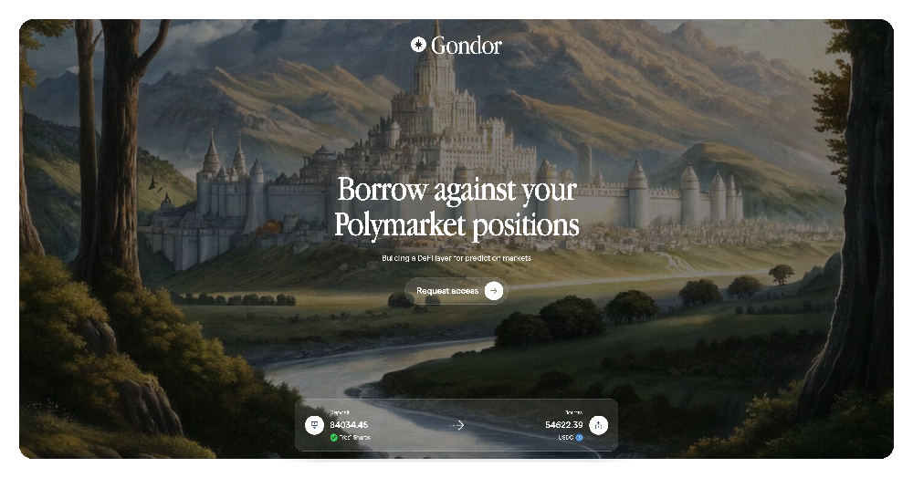 Screenshot of Gondor website