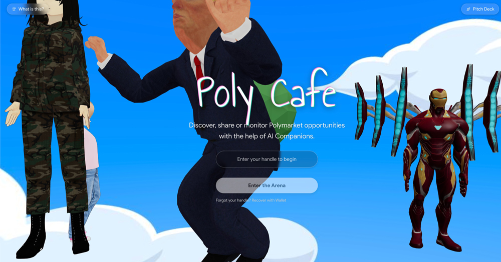 Screenshot of Poly Cafe website