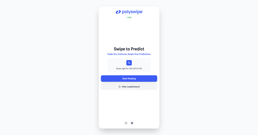Screenshot of Polyswipe website